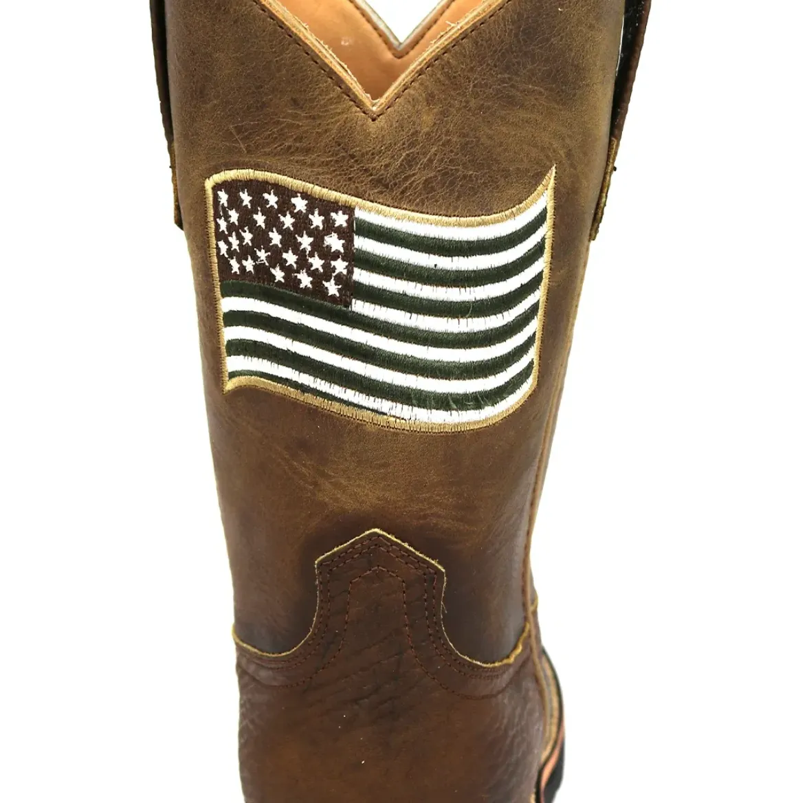 5016 - Rockin Leather Men's American Flag Work Boot