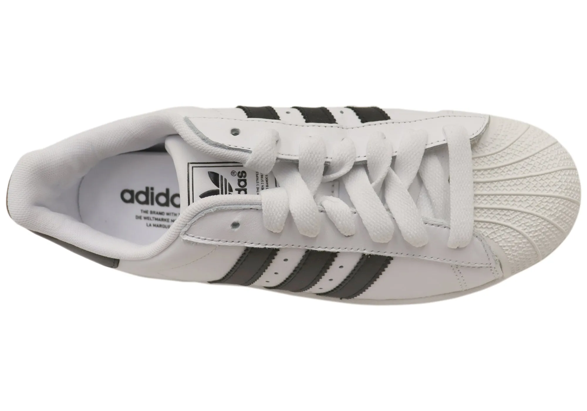 Adidas Mens Superstar II Shoes White Black