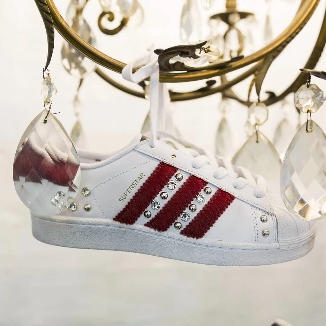 Adidas Superstar Cavallino Rosso & Strass