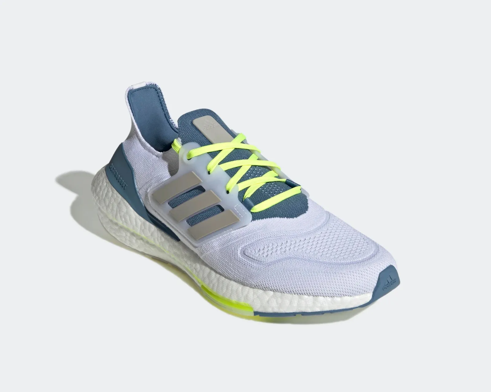 Adidas Ultraboost 22 Cloud White Linen Green Metal Grey GX5912