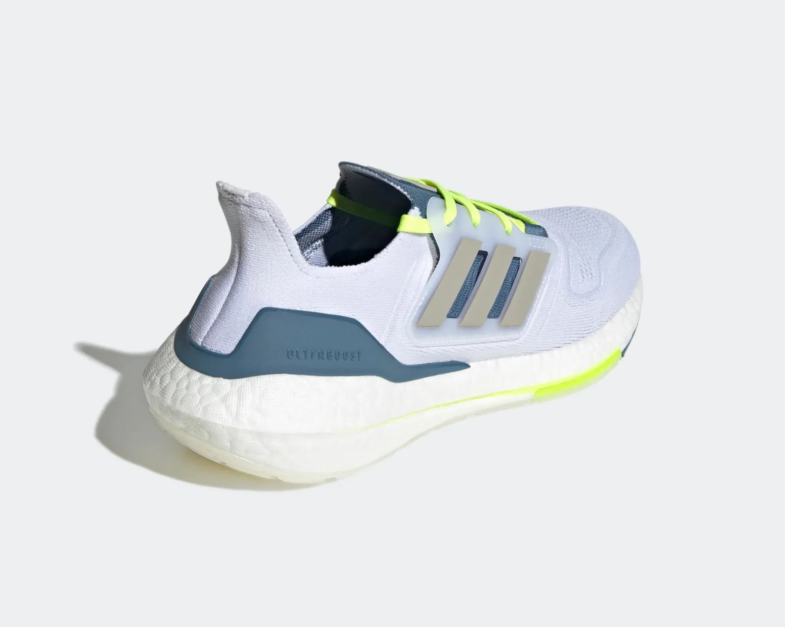 Adidas Ultraboost 22 Cloud White Linen Green Metal Grey GX5912