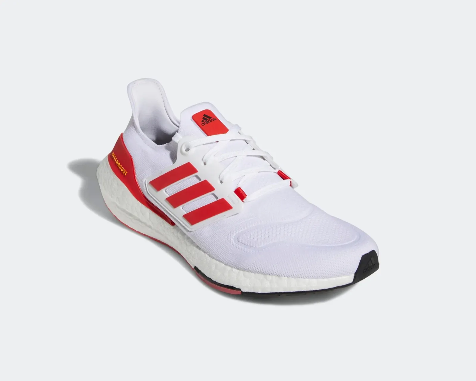 Adidas Ultraboost 22 Cloud White Vivid Red Beam Yellow HP2485