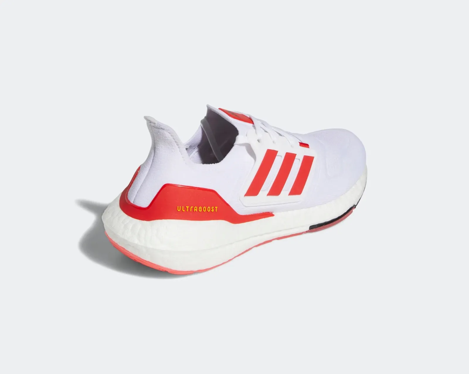 Adidas Ultraboost 22 Cloud White Vivid Red Beam Yellow HP2485