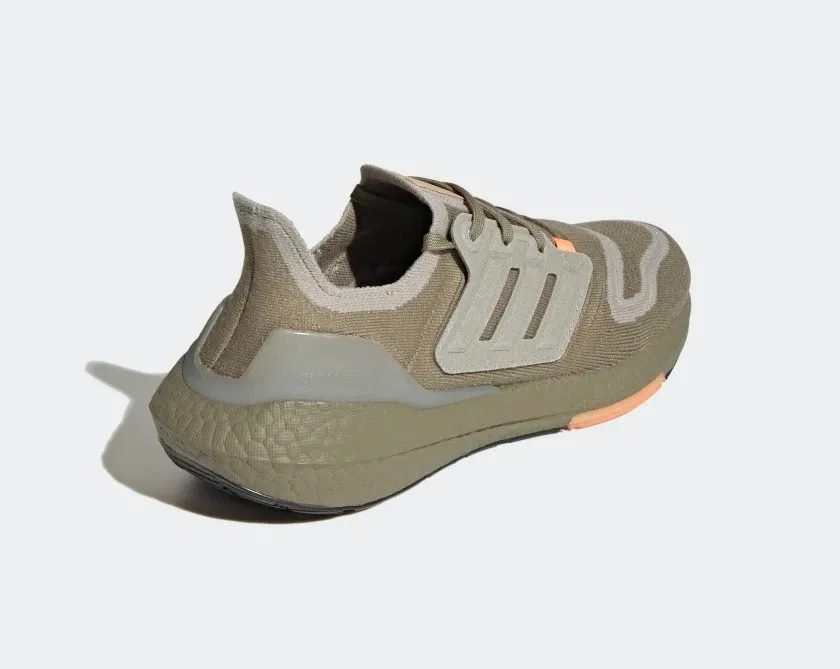 Adidas UltraBoost 22 Orbit Green Metal Grey Beam Orange GX9140