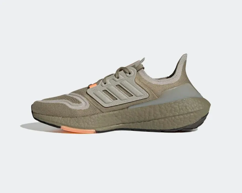 Adidas UltraBoost 22 Orbit Green Metal Grey Beam Orange GX9140