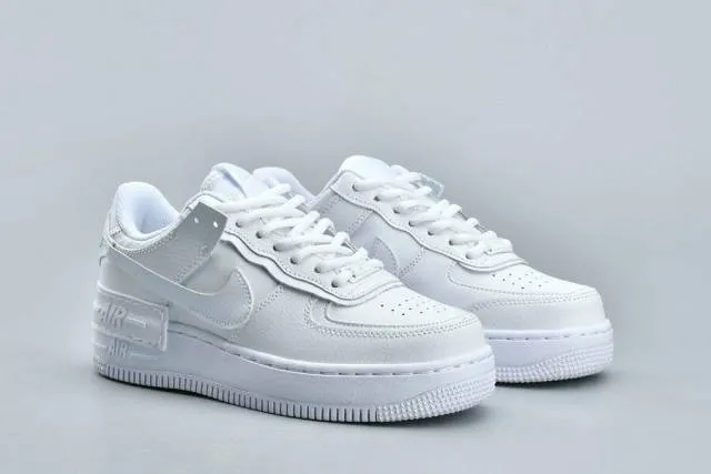 AUTHENTIC NIKE AIR FORCE 1 Shadow Triple White CI0919 10...