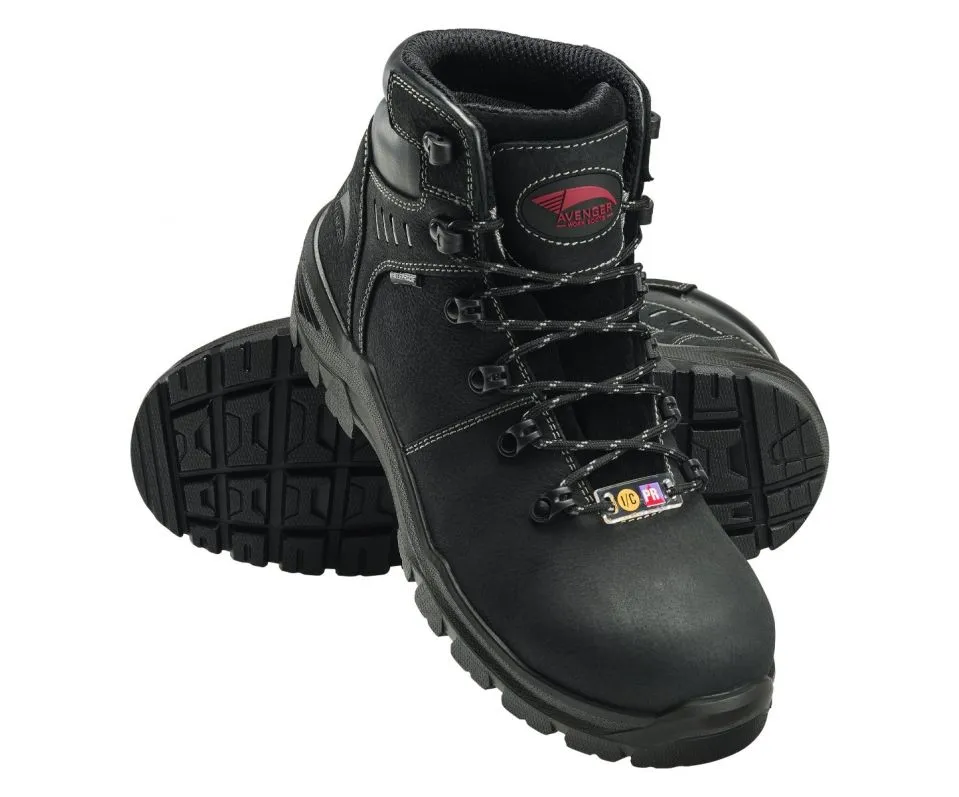 Avenger 7400 Foundation 6" Waterproof Carbon Nanofiber Toe Boot - Black