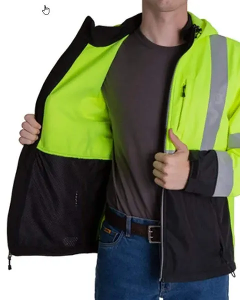 Berne - Men's Hi-Vis Type R Class 3 Softshell Jacket