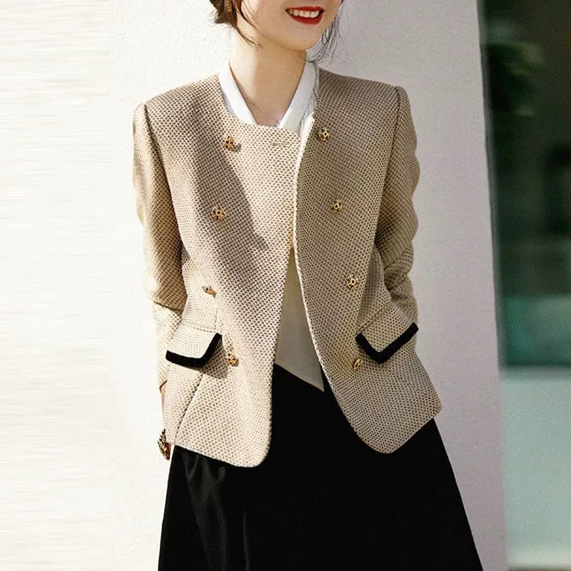 Big brand cut label discount clearance counter authentic women's French socialite tweed jacket two-piece set autumn and winter