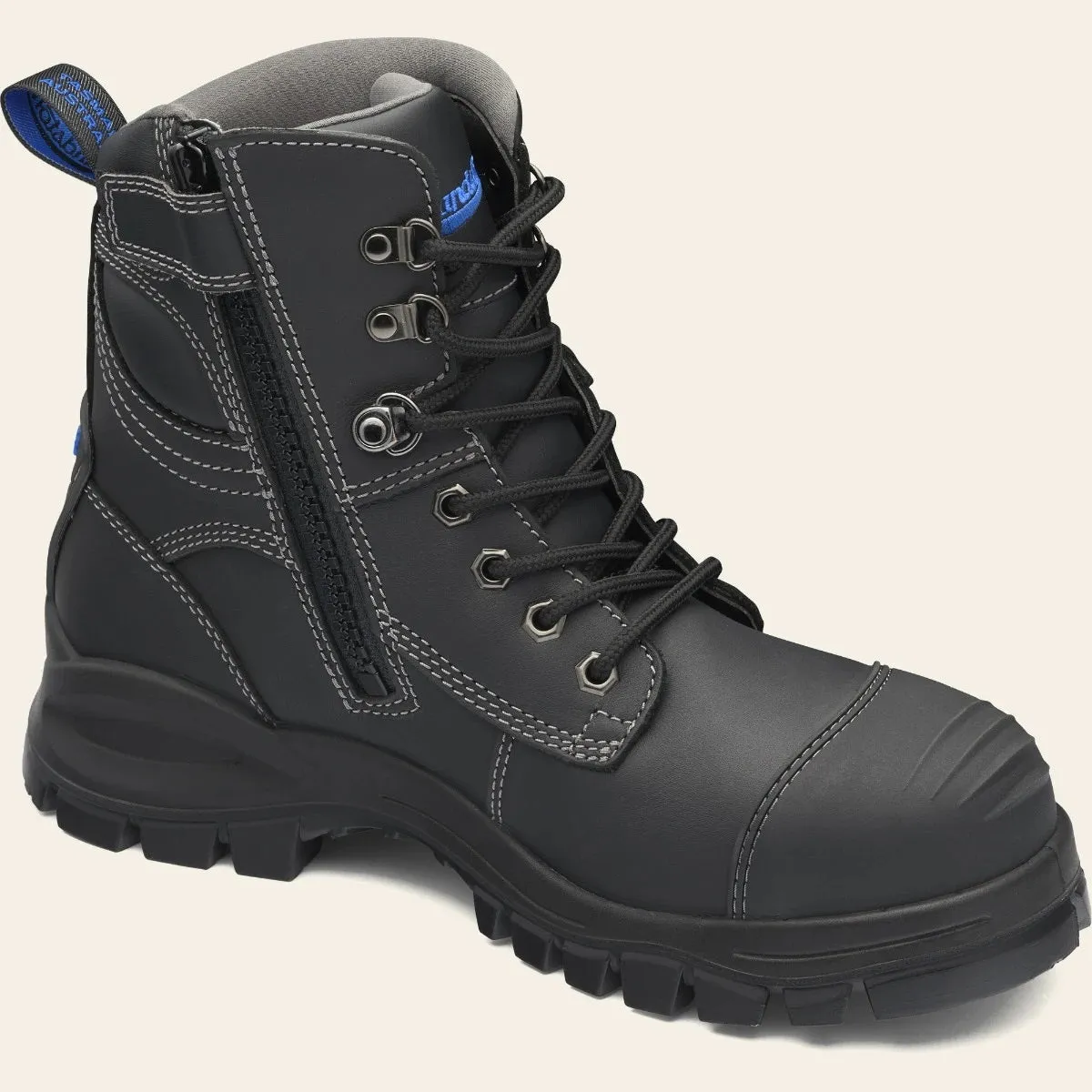 Blundstone 997 Black Zip Side 150mm Ankle Safety Boot