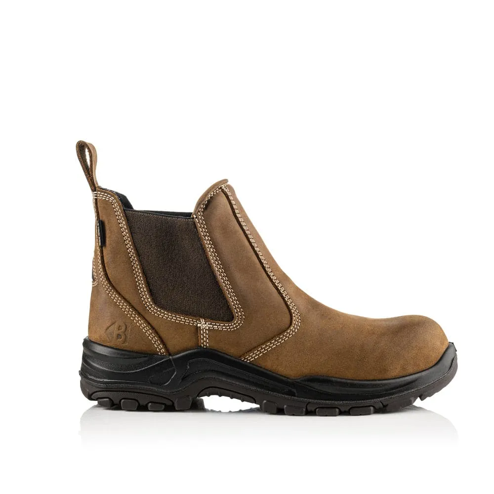 Buckler Nubuckz DEALERZ S3 Brown Lightweight Waterproof Safety Dealer Boot