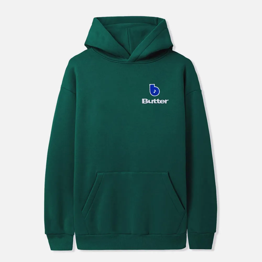 Butter Goods - Blue Note Finest Logo Pullover Hooded Sweatshirt - Forest