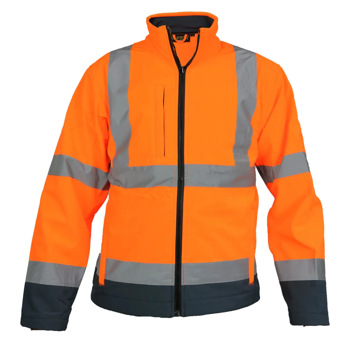 Buy High Visibility Softshell 2 Tone Jacket with Full zip Front Fastening Sizes S- 5XL Hi Vis Viz Reflective Workwear - Fast UK 