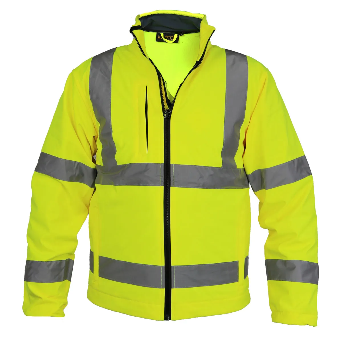 Buy High Visibility Softshell Jacket with Full zip Front Fastening Sizes S- 5XL Hi Vis Viz Reflective Workwear - Fast UK Deliver