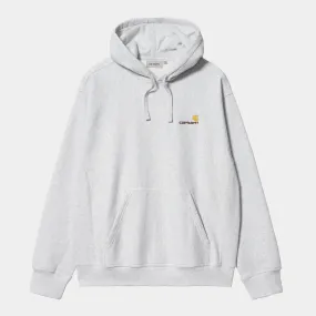 Carhartt WIP - American Script Pullover Hooded Sweatshirt - Ash Heather