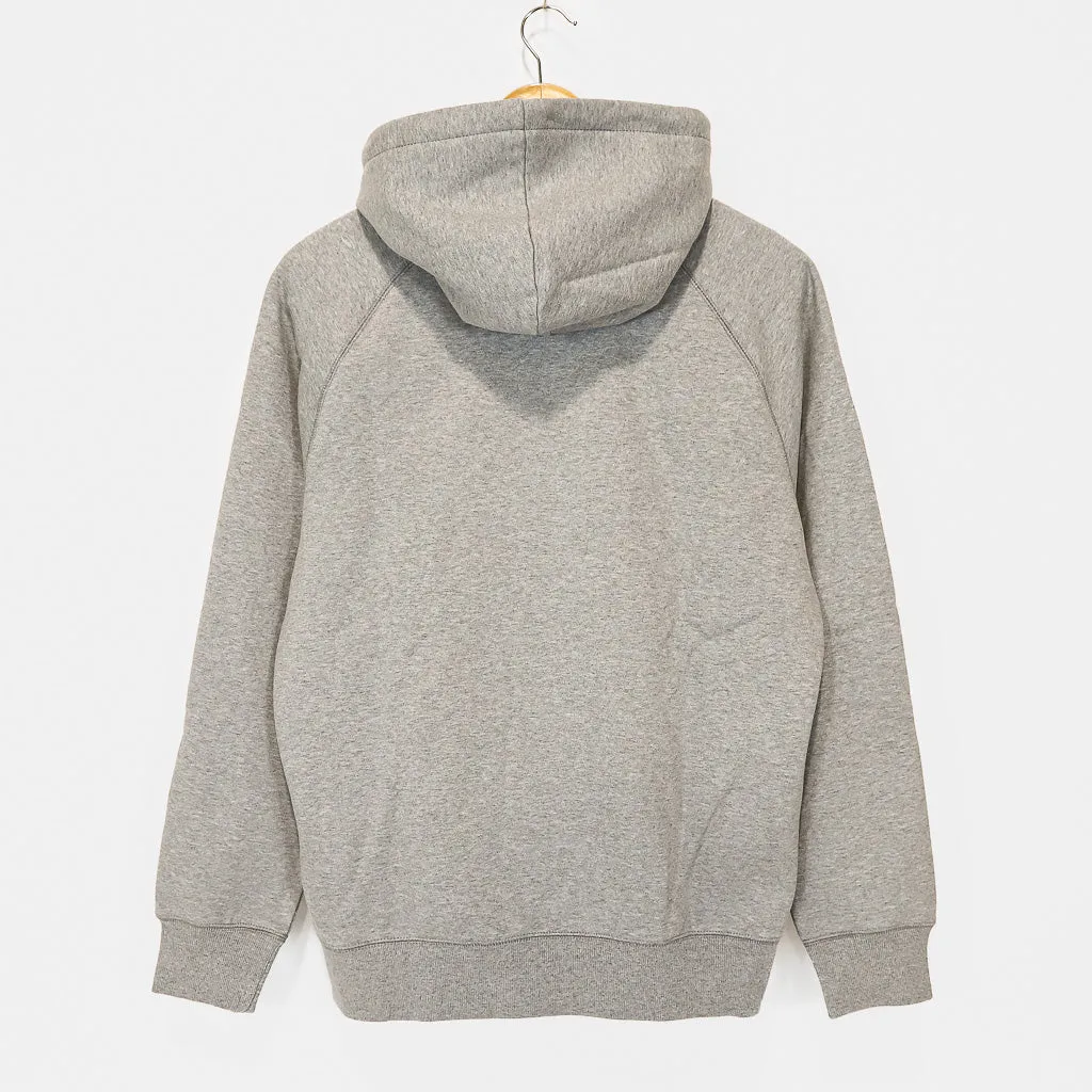 Carhartt WIP - Chase Pullover Hooded Sweatshirt - Grey Heather / Gold