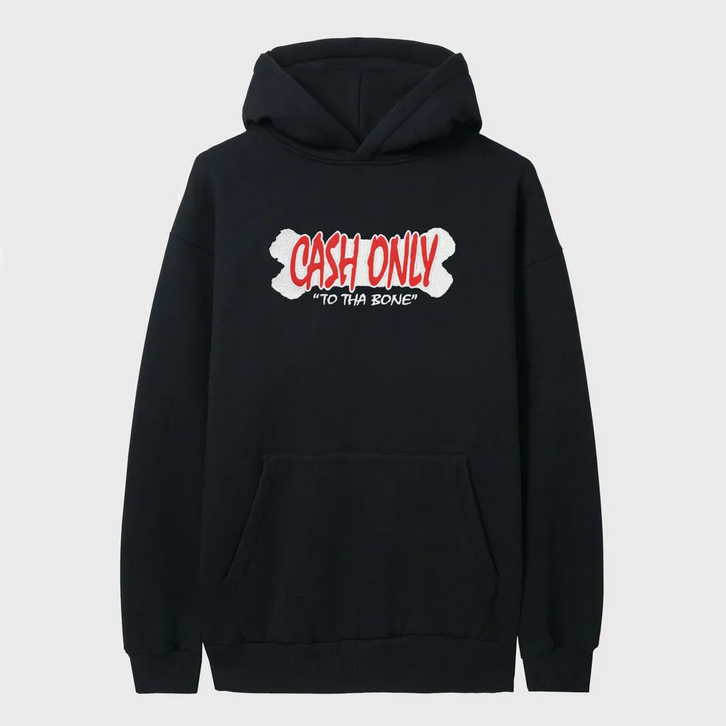 Cash Only - To Tha Bone Pullover Hooded Sweatshirt - Black