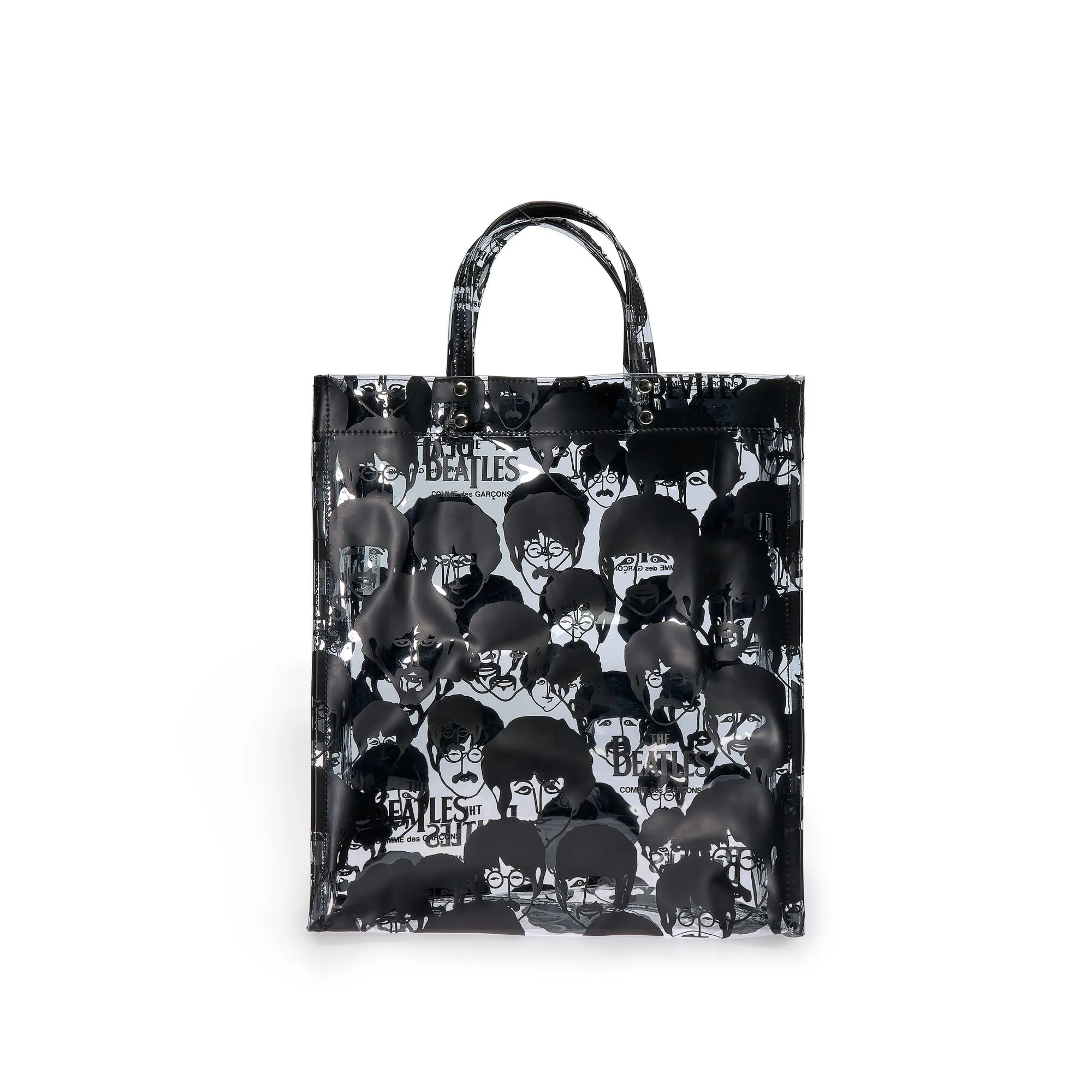 CDG Beatles Faces PVC Tote  VB-K203 Transparent