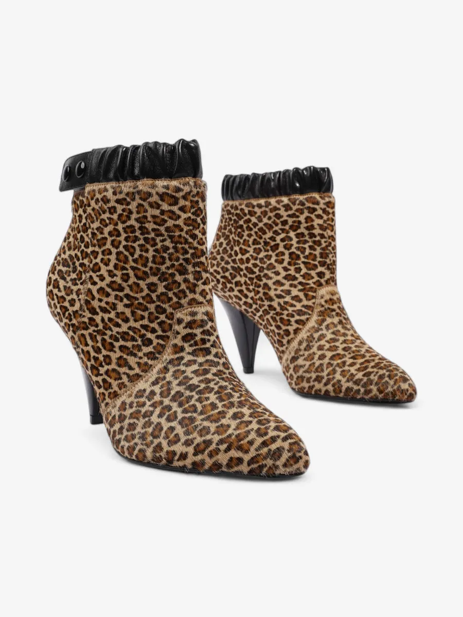 Celine Ankle Boot Leopard Pony Hair EU 36 UK 3