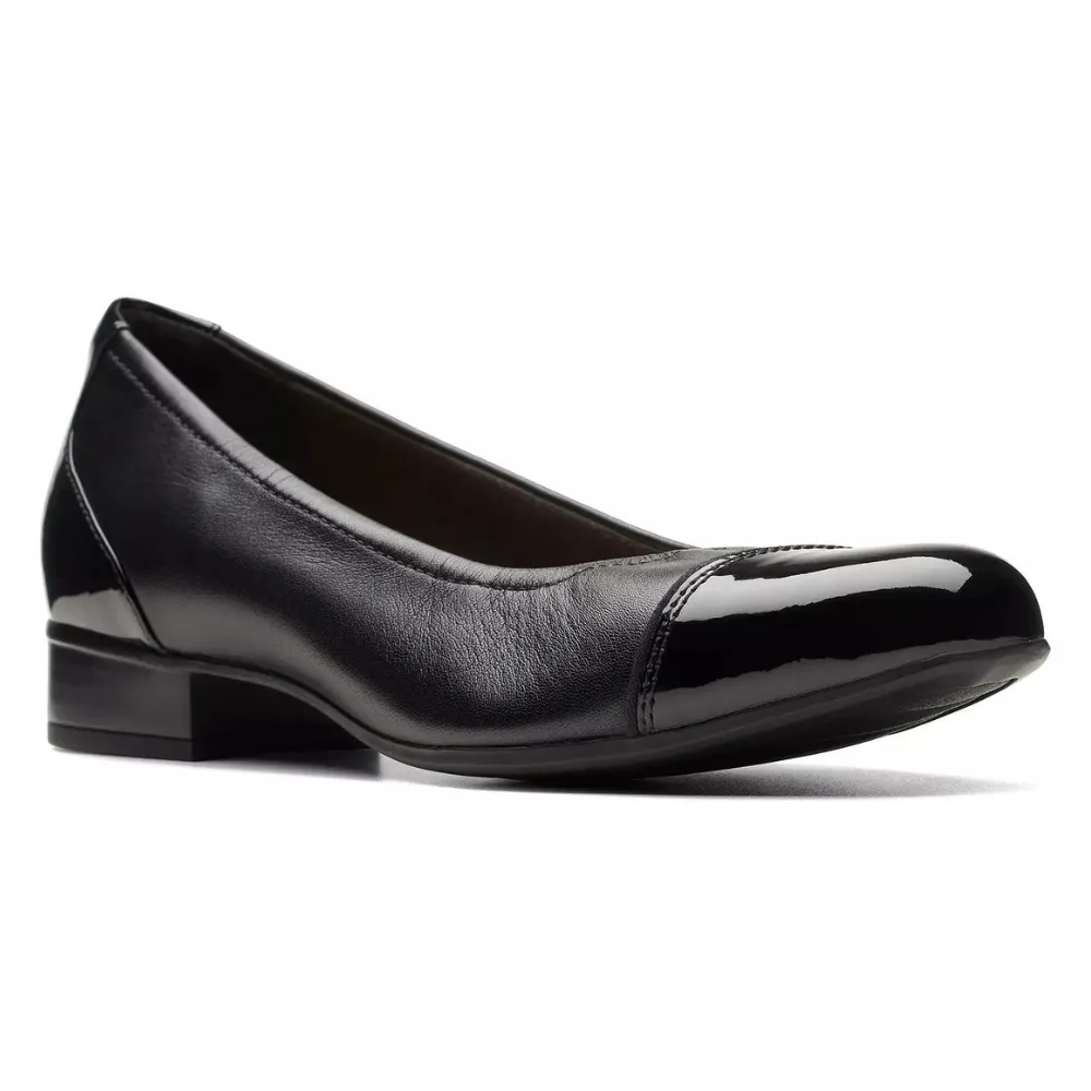 Clarks Juliet Step Black Leather Slip-On (Women's)