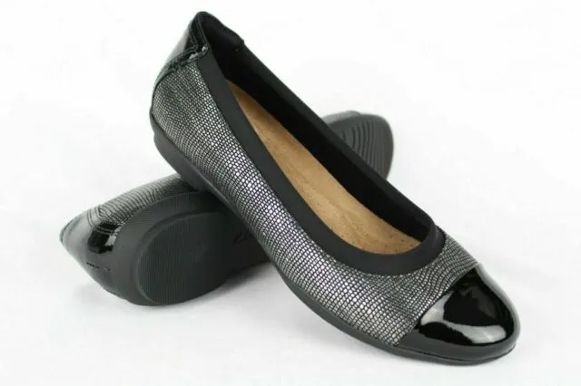 Clarks Neenah Garden - Gun Metal Leather