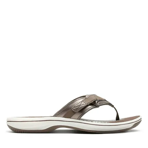 Clarks Womens Breeze Sea Sandals - Pewter