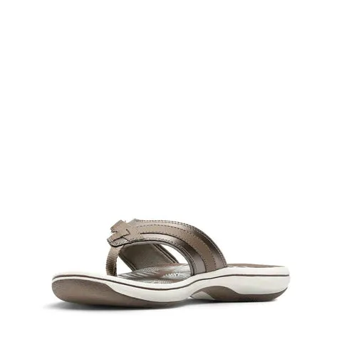 Clarks Womens Breeze Sea Sandals - Pewter