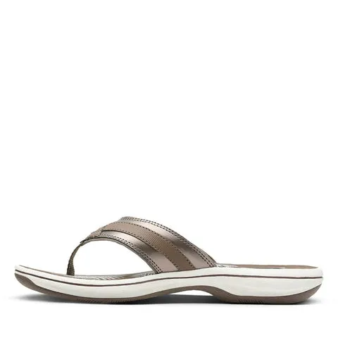 Clarks Womens Breeze Sea Sandals - Pewter