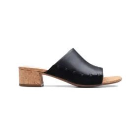 Clarks Women's Elisa Abby Sandal Black Lea/Suede