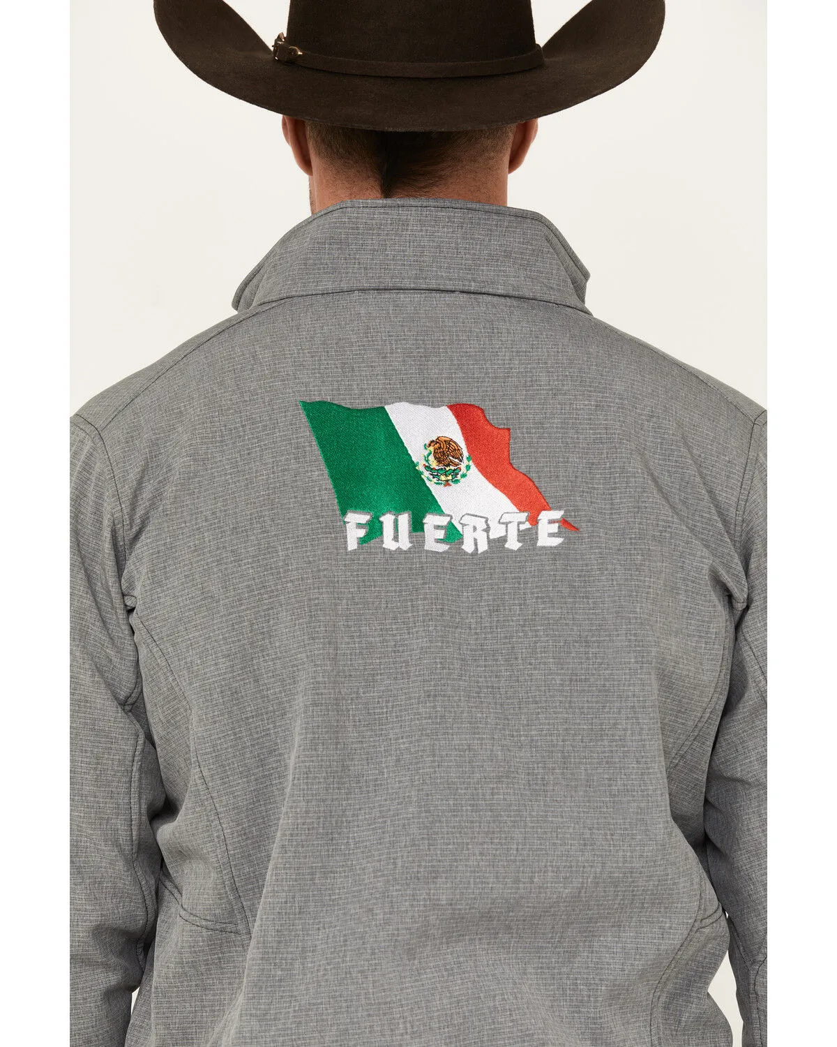 Cowboy Hardware Men's Fuerte Mexico Flag Softshell Jacket