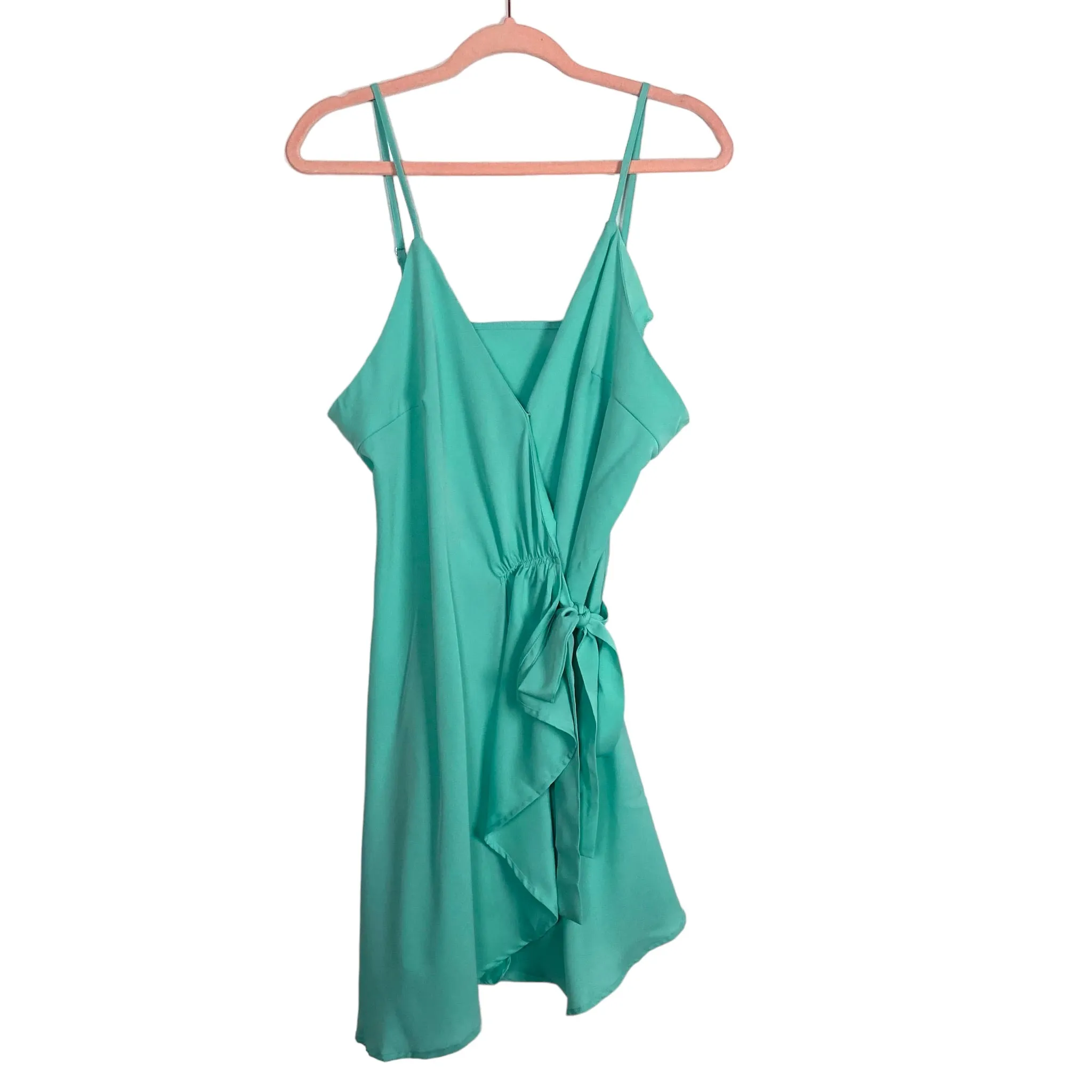 CUPSHE MINT WRAP DRESS NWT- SIZE XL ( ONLINE)