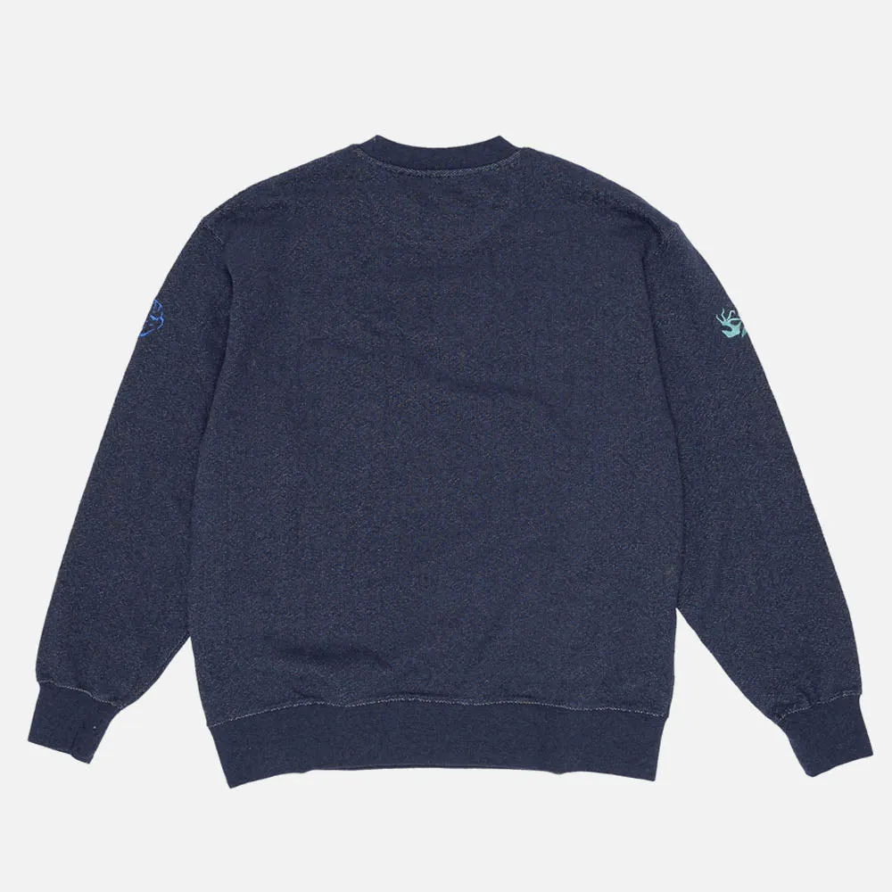 Dancer - Fainting Pullover Crewneck Sweatshirt - Heather Navy