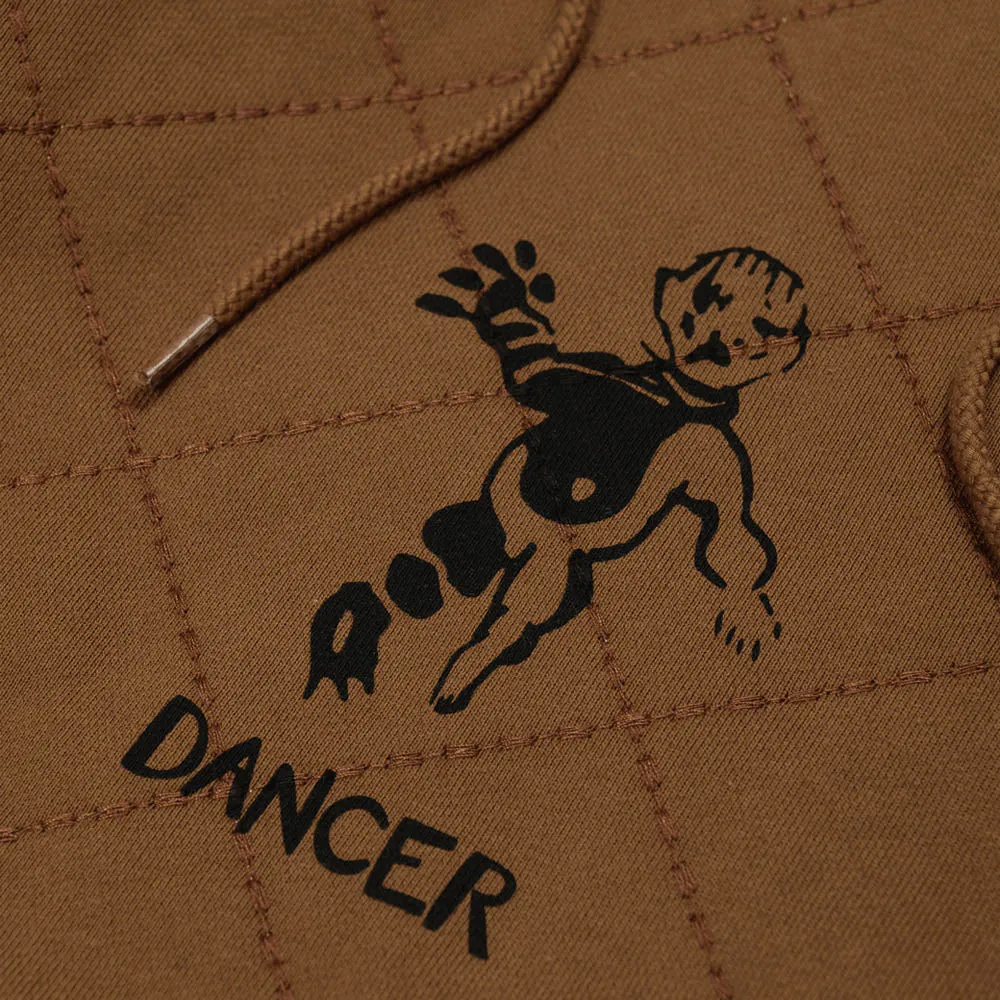 Dancer - OG Diamond Stitch Pullover Hooded Sweatshirt - Brown