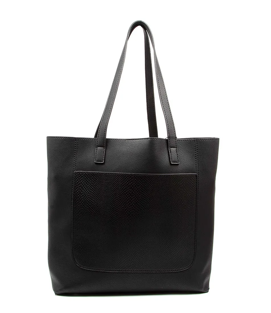 DIANA FERRARI Apollo Tote Df Black Snake Smooth