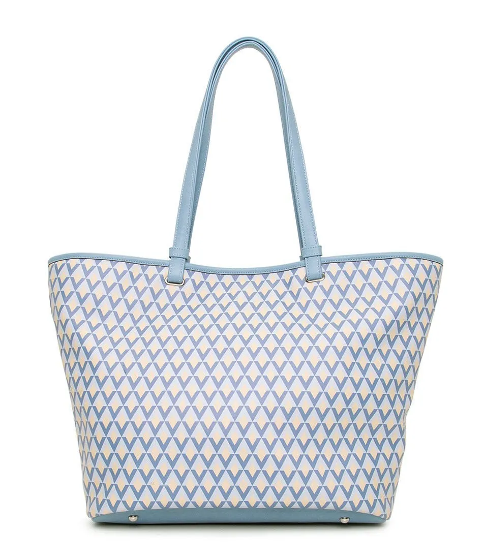 DIANA FERRARI Palm Tote Blue Multi Pu