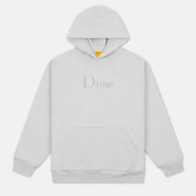 Dime MTL - Classic Chenille Logo Pullover Hooded Sweatshirt - Heather Grey