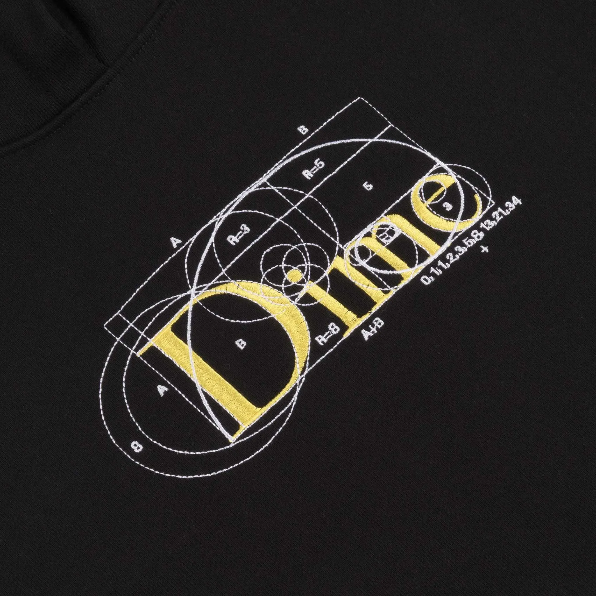 Dime MTL - Classic Ratio Pullover Hooded Sweatshirt - Black