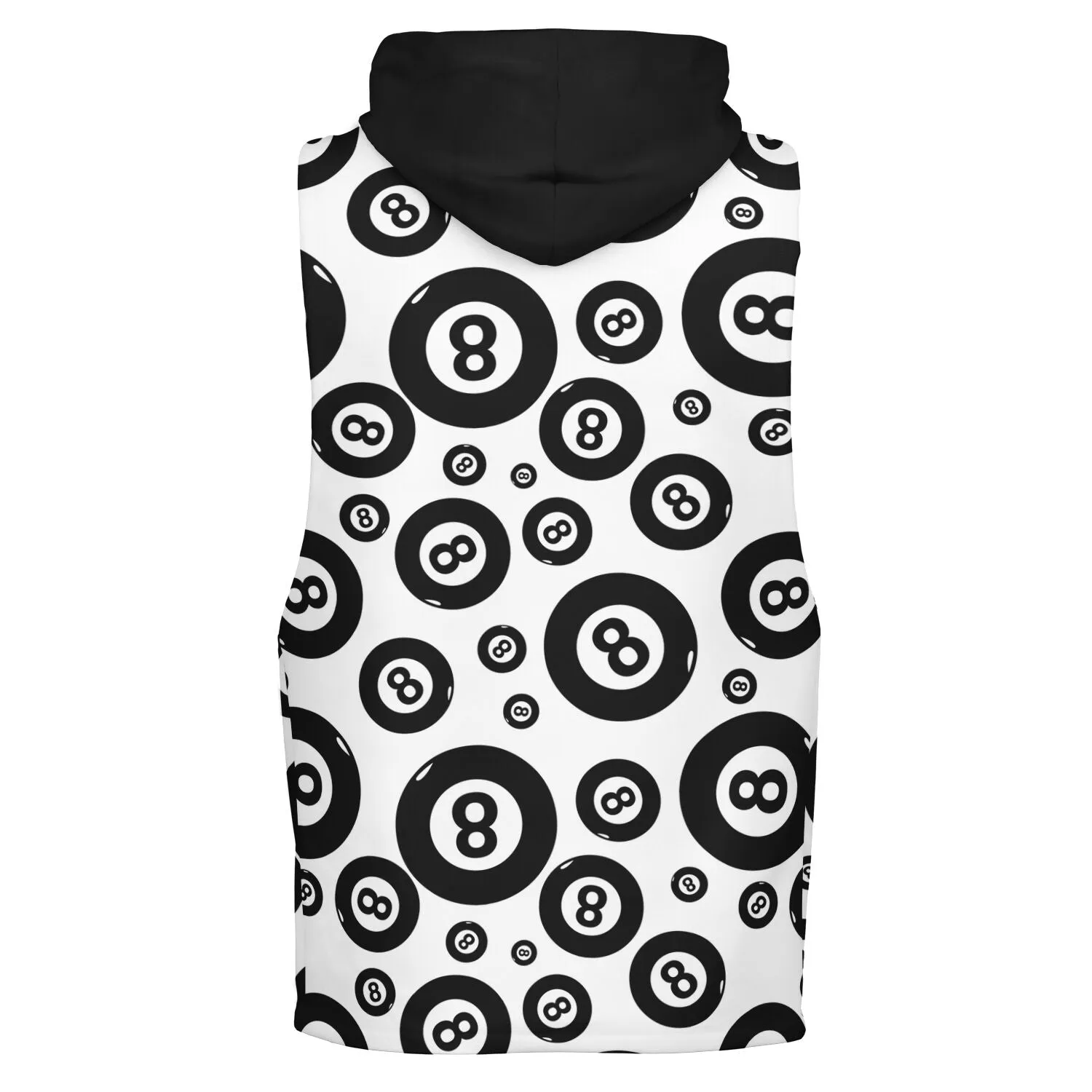 Eight Ball Sleeveless Hoodie