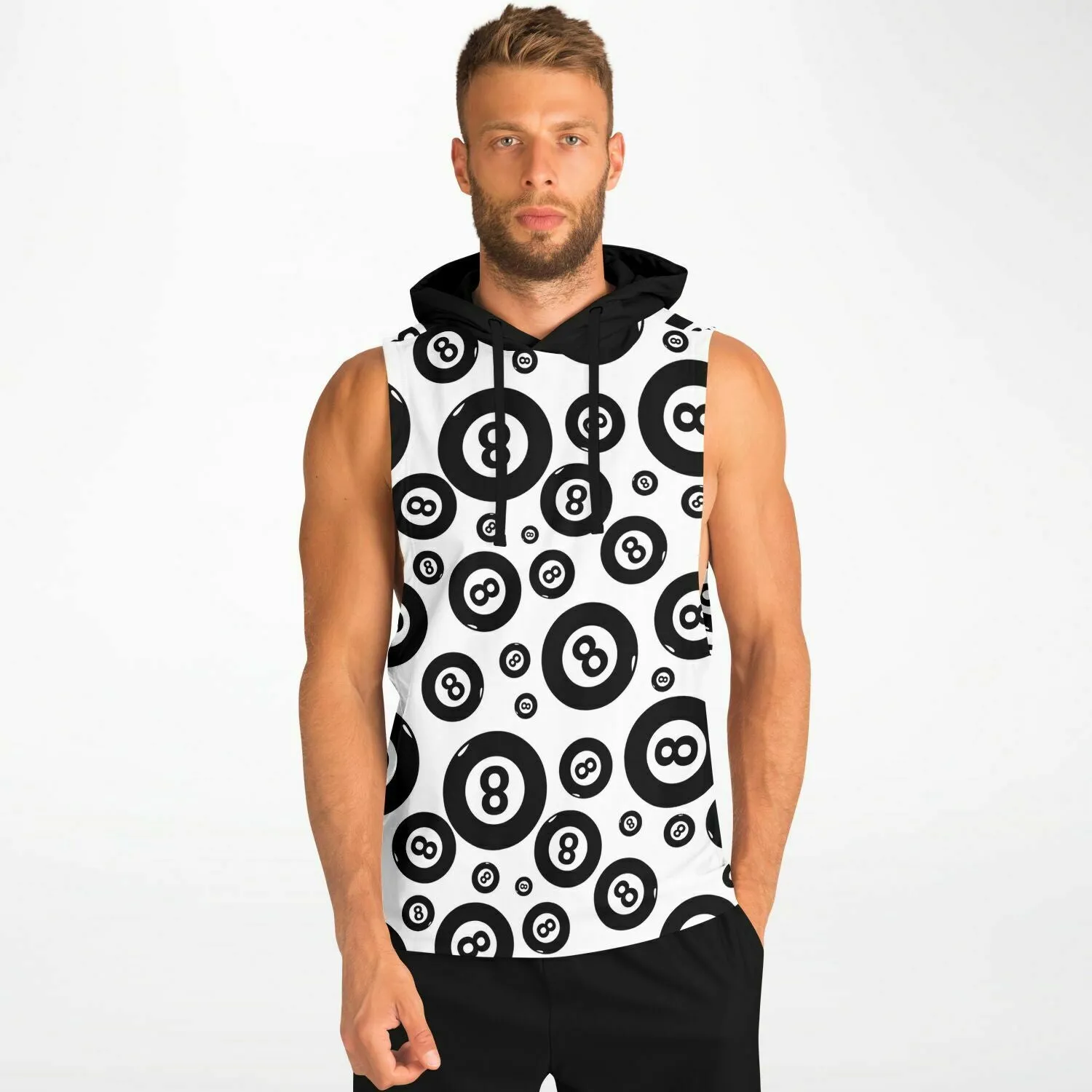 Eight Ball Sleeveless Hoodie