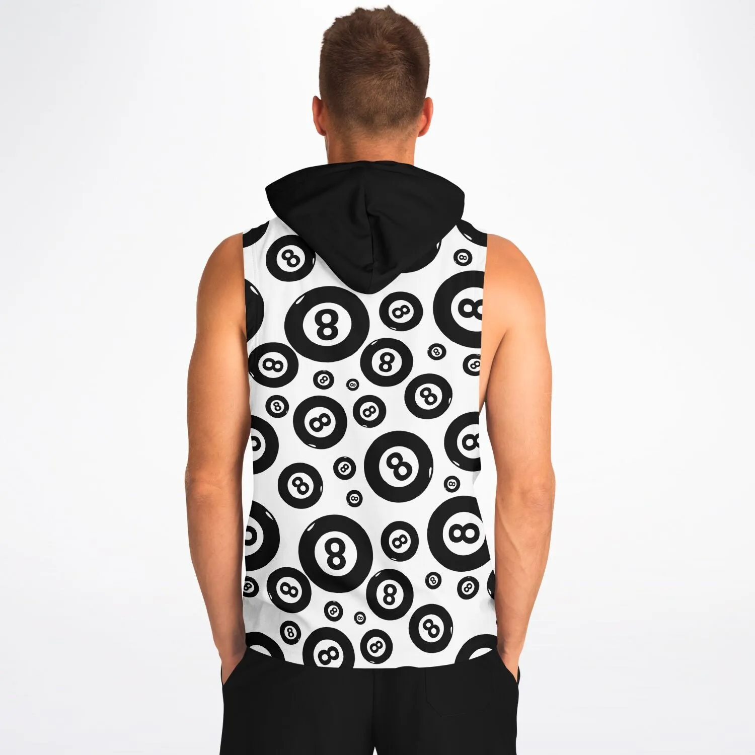 Eight Ball Sleeveless Hoodie