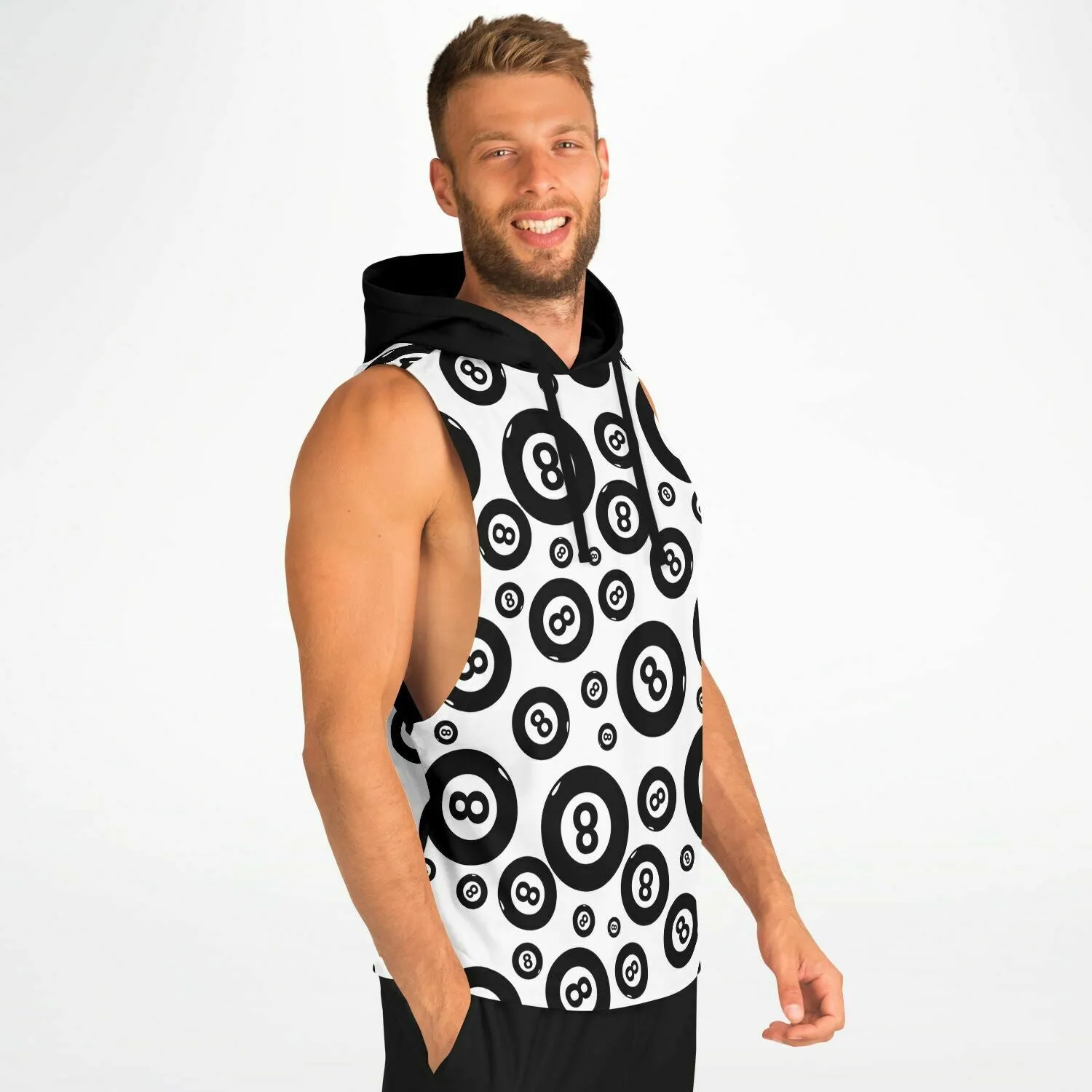 Eight Ball Sleeveless Hoodie