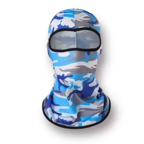 FACE SKI MASK CAMO LIGHT BLUE