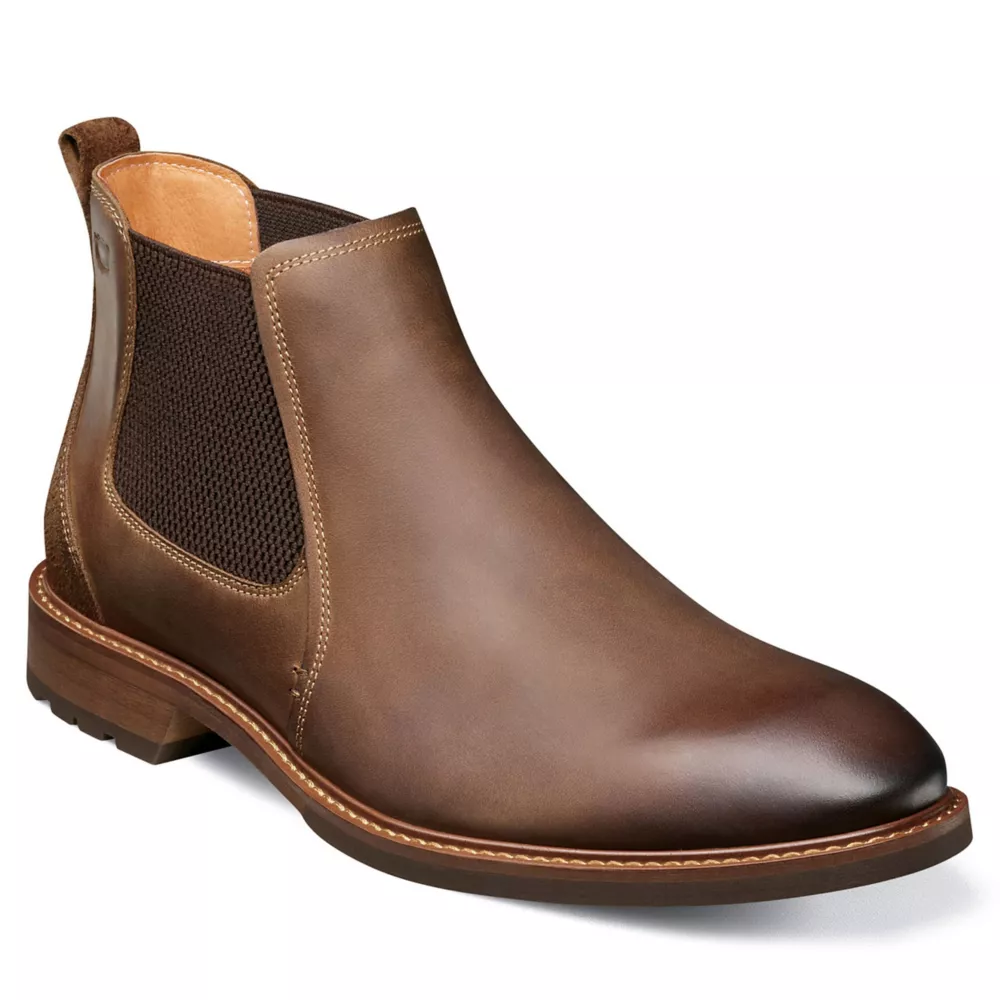 FLORSHEIM  MENS LODGE PLAIN TOE CHELSEA BOOT