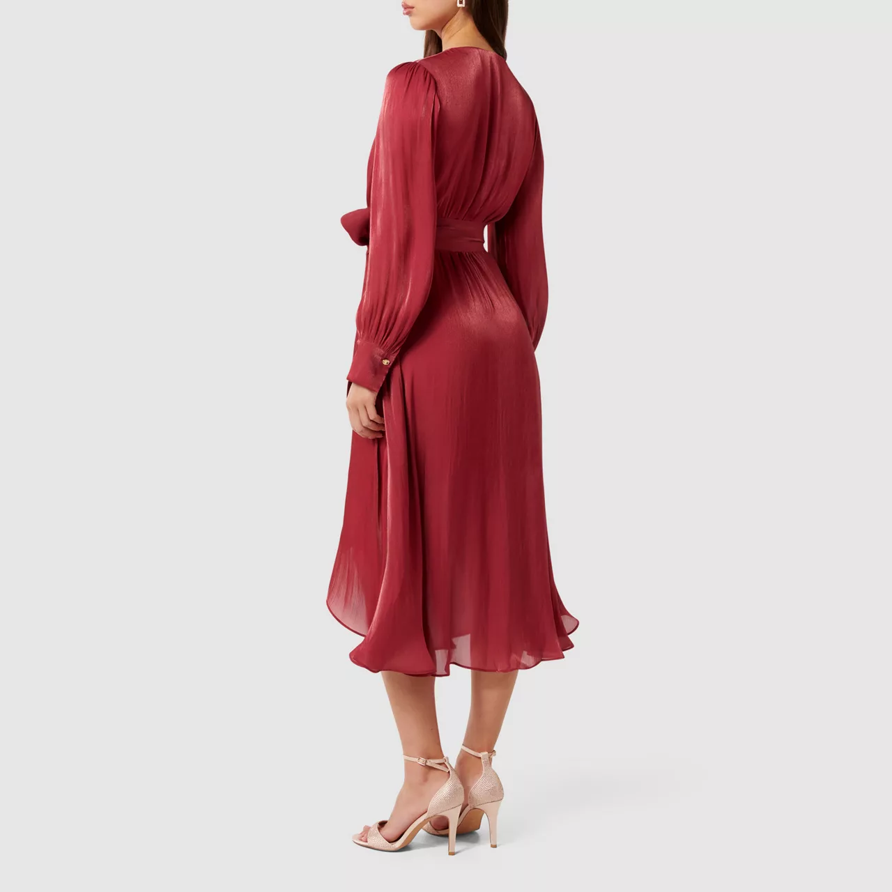 FOREVER NEW Mabel Wrap Dress - Red