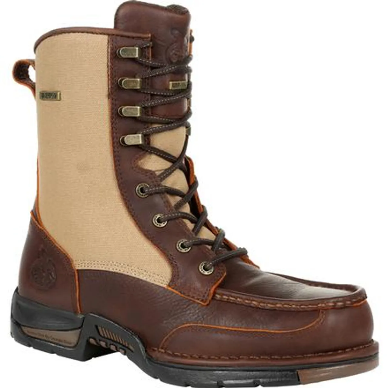 Georgia Boot Mens Athens Waterproof Side-Zip Upland Boot GB00354 BROWN