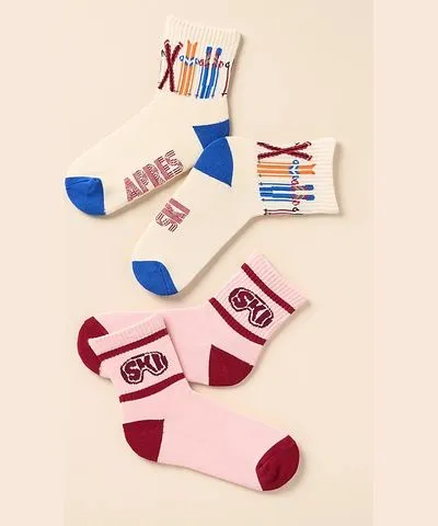 Hansel From Basel Ski Icon Colorblock Socks