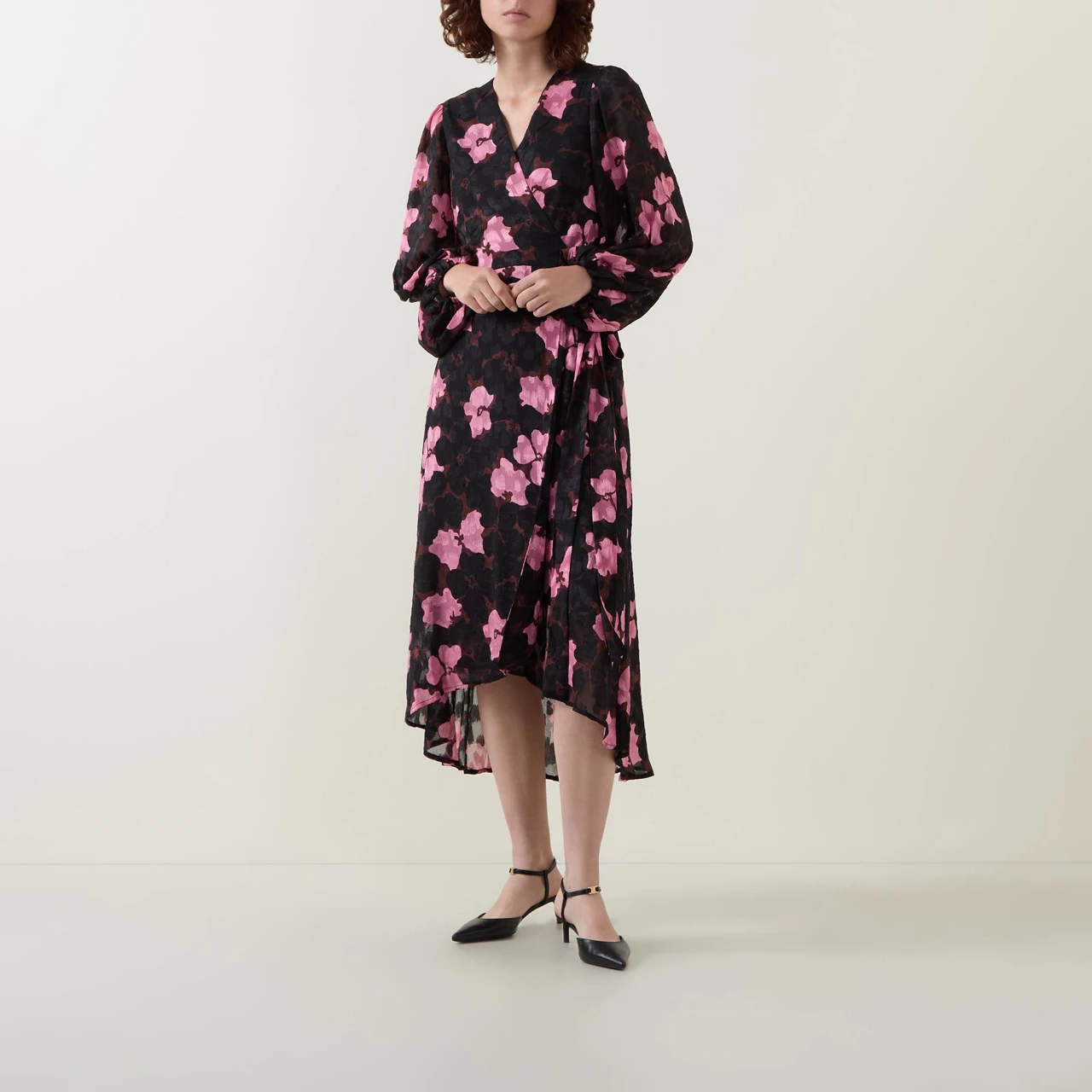 INWEAR Basira Floral Wrap Dress - Pink