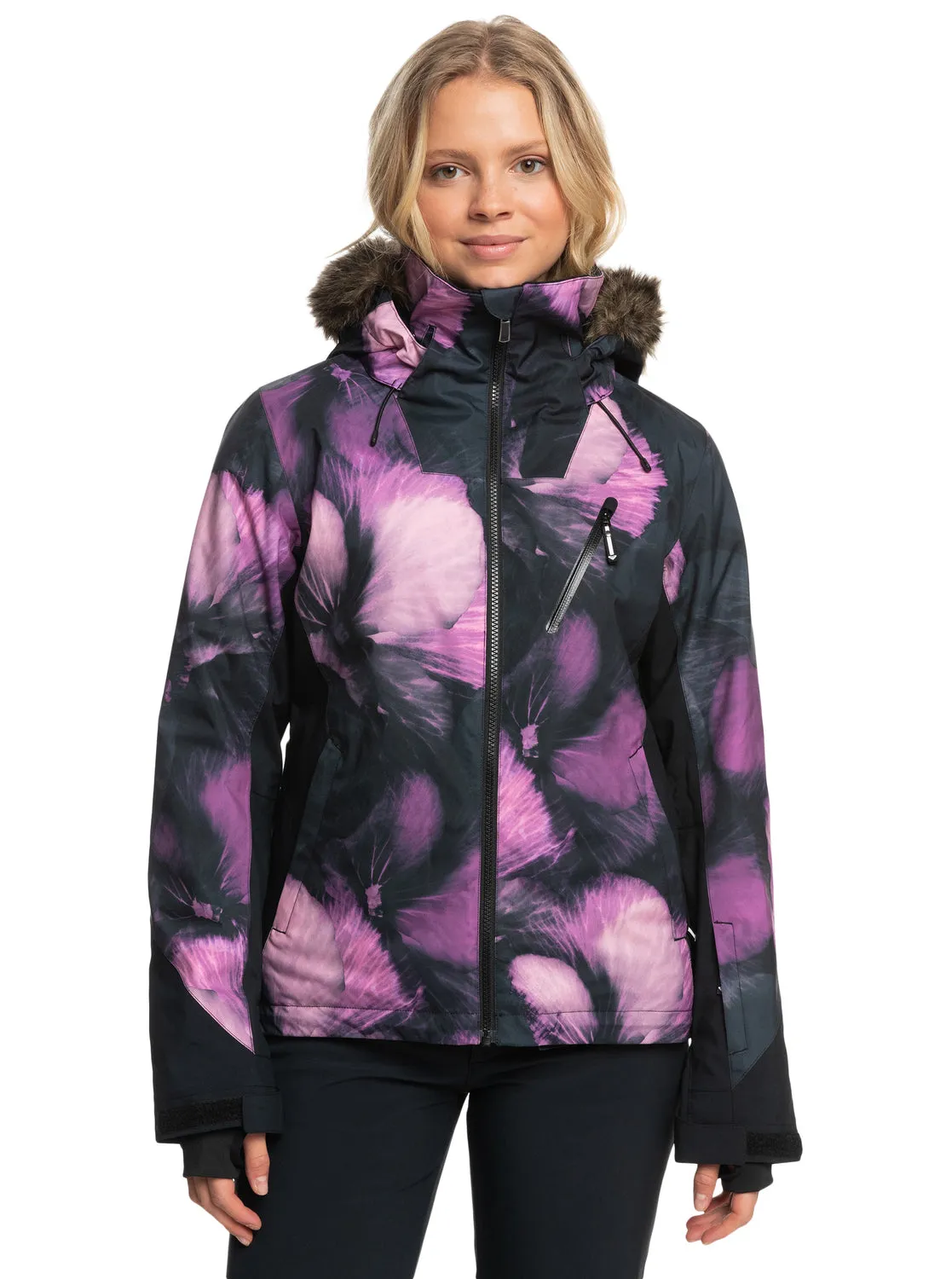 Jet Ski Premium Technical Snow Jacket - True Black Pansy Pansy