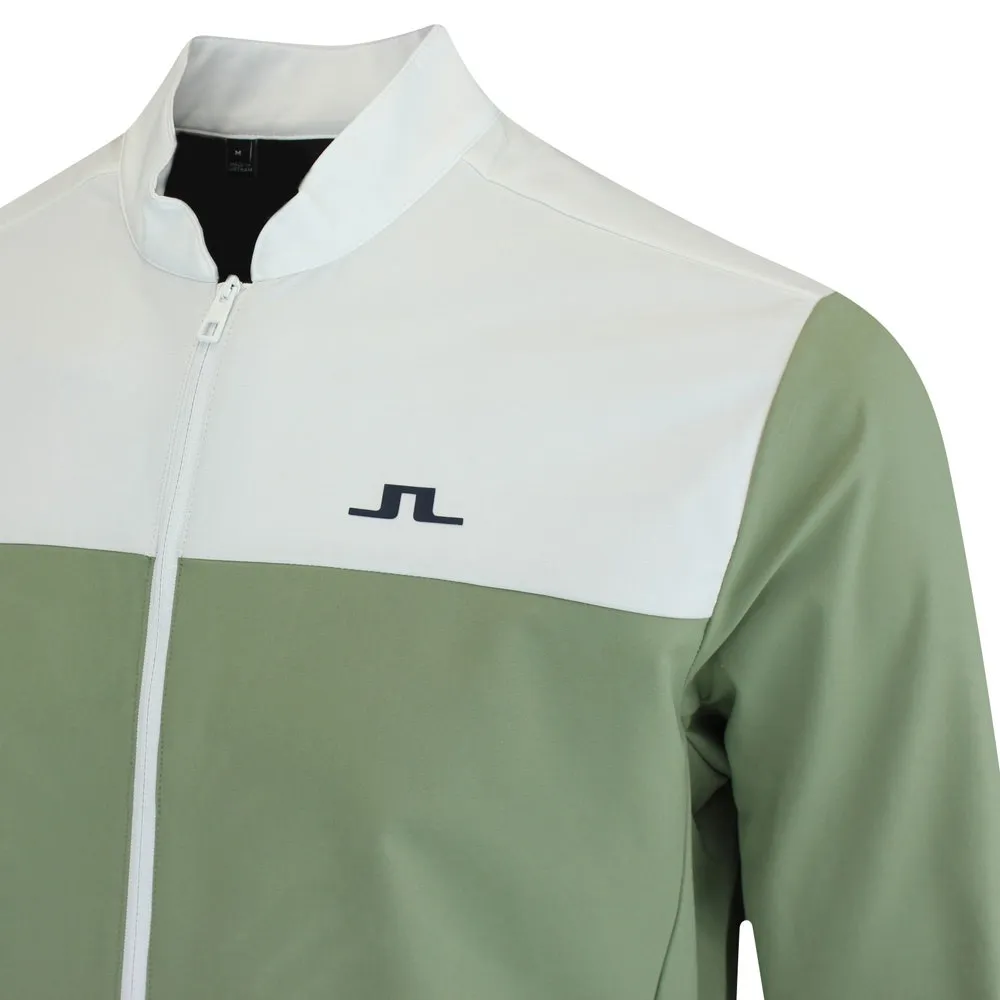 J.Lindeberg Golf Jacket - Jeff Hybrid FZ - Oil Green SS24