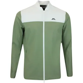 J.Lindeberg Golf Jacket - Jeff Hybrid FZ - Oil Green SS24